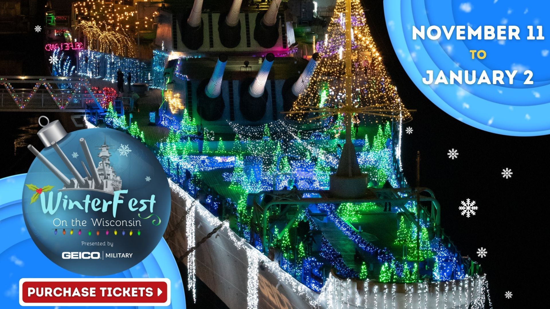 WinterFest on the Wisconsin Set to Open with 300,000 Additional Lights